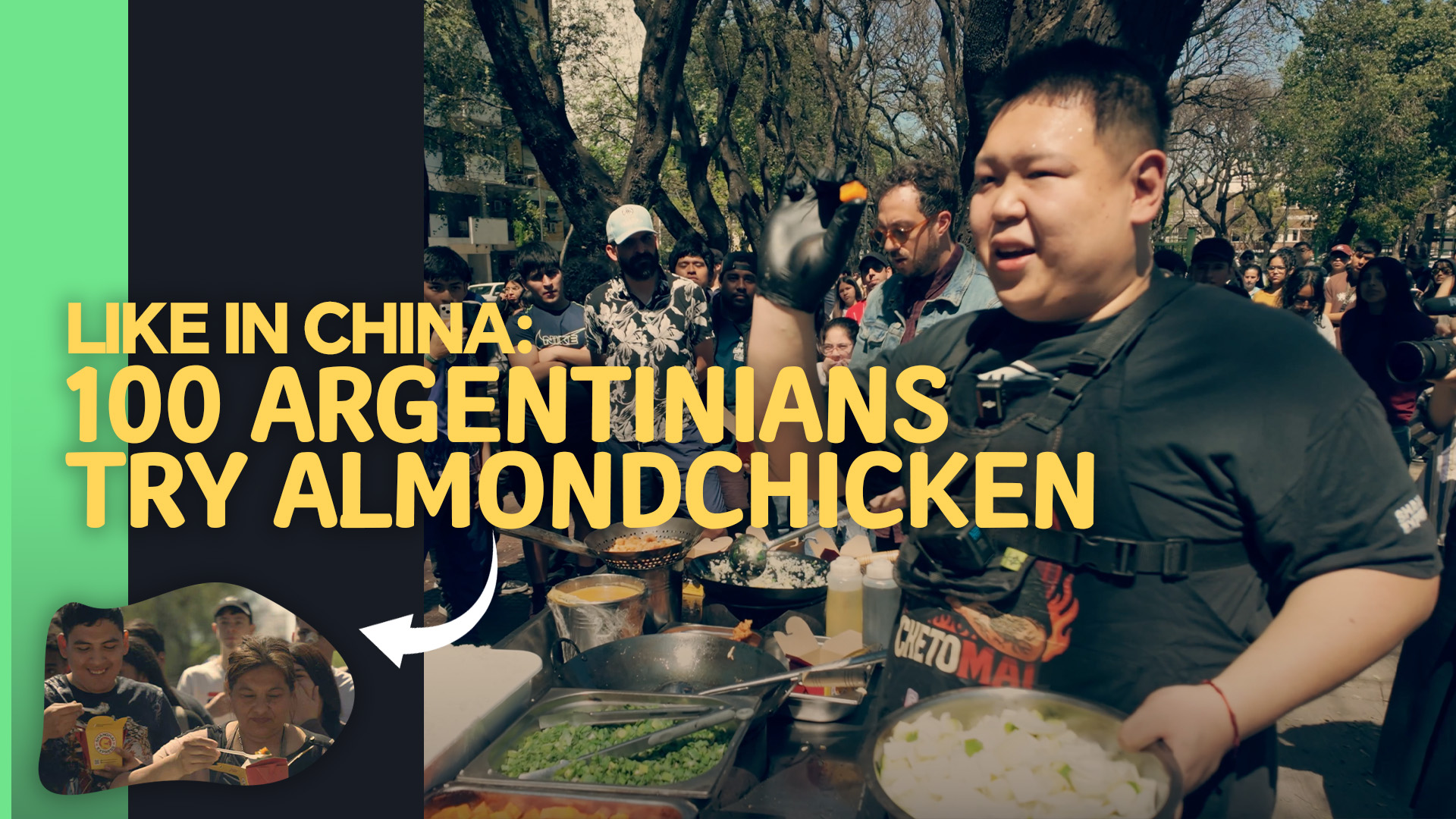 Like in China: 100 Argentinians try almond chicken