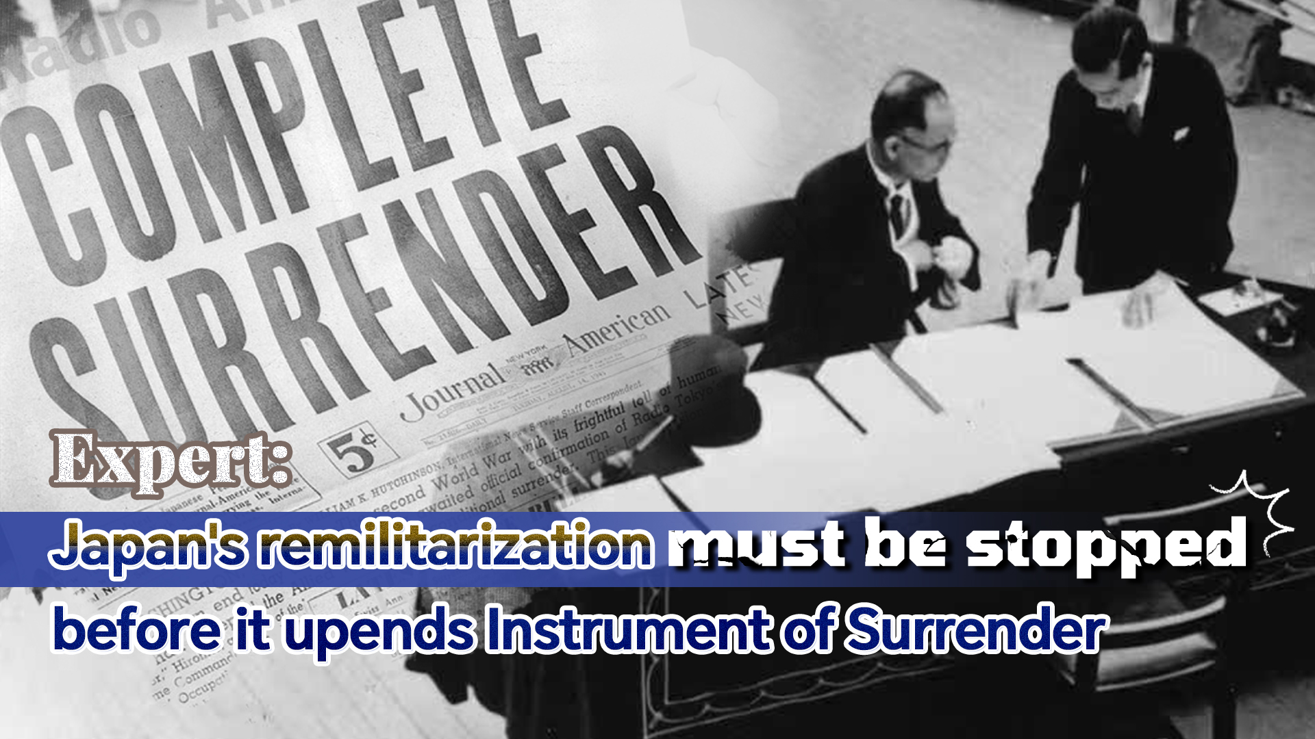 Expert: Japan's remilitarization must be stopped