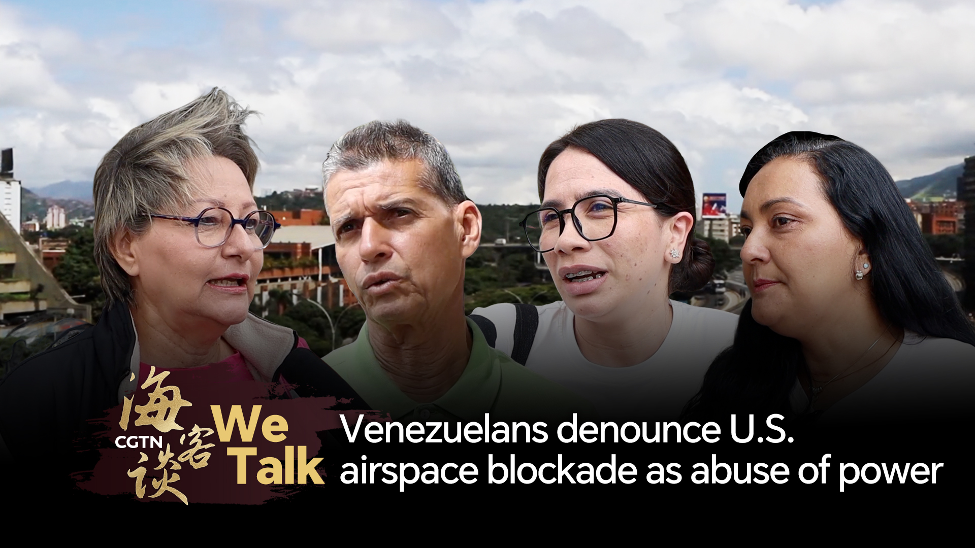 We Talk: Venezuelans denounce U.S. airspace blockade as abuse of power