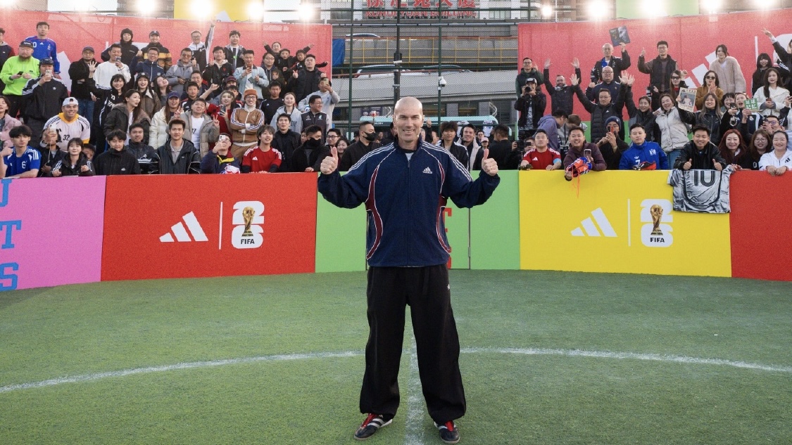 Legendary football star Zinedine Zidane visits China