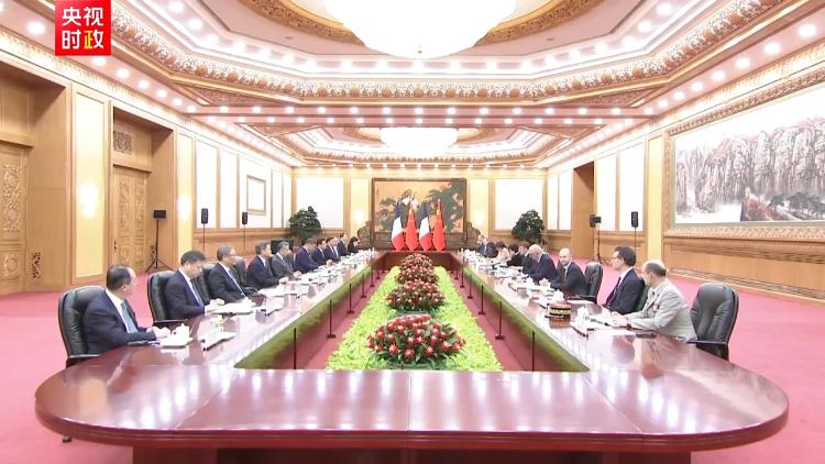 President Xi Jinping holds talks with Macron in Beijing