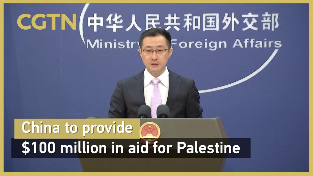 China to provide $100 million in aid for Palestine