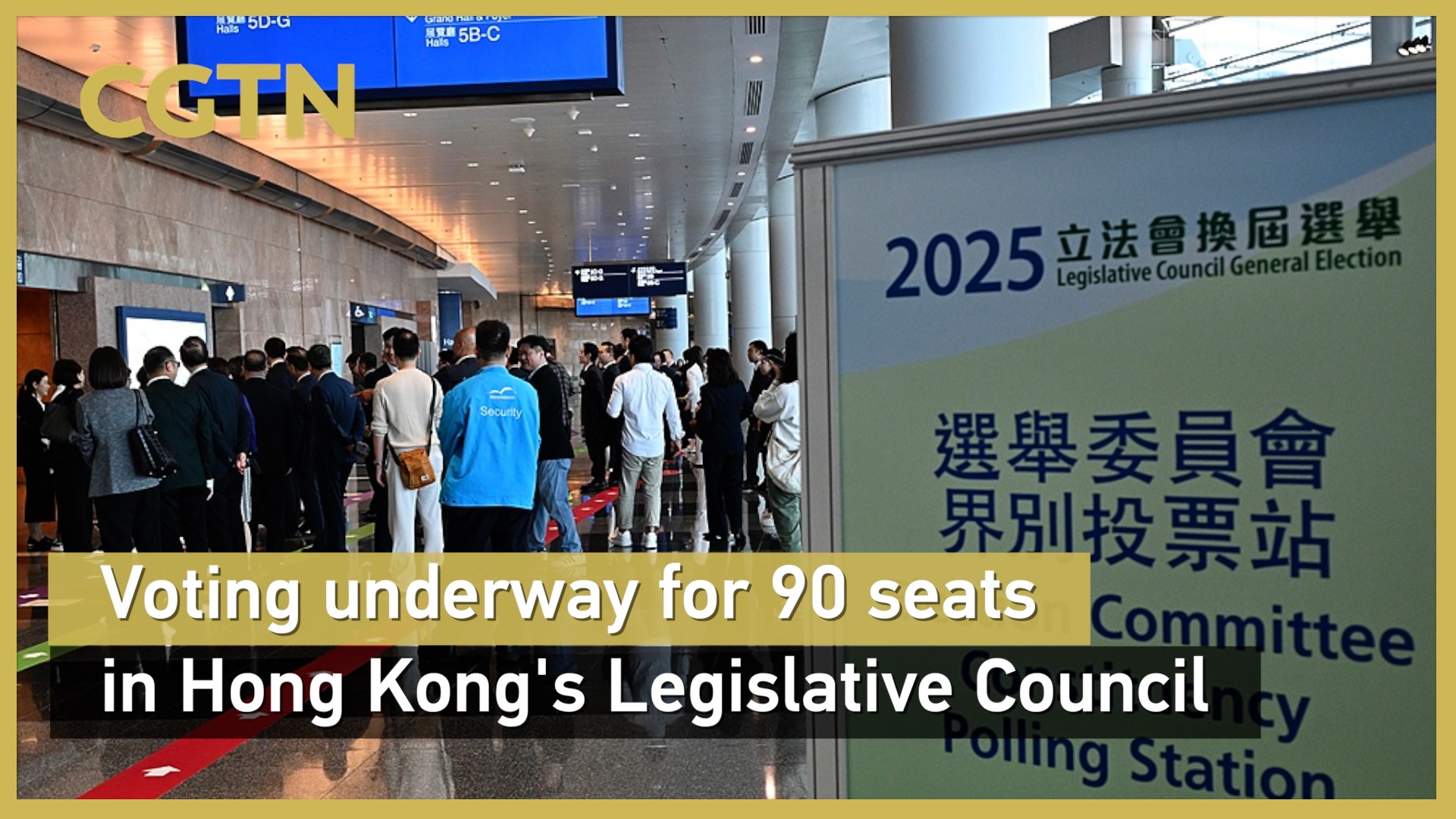 Voting underway for 90 seats in Hong Kong's Legislative Council