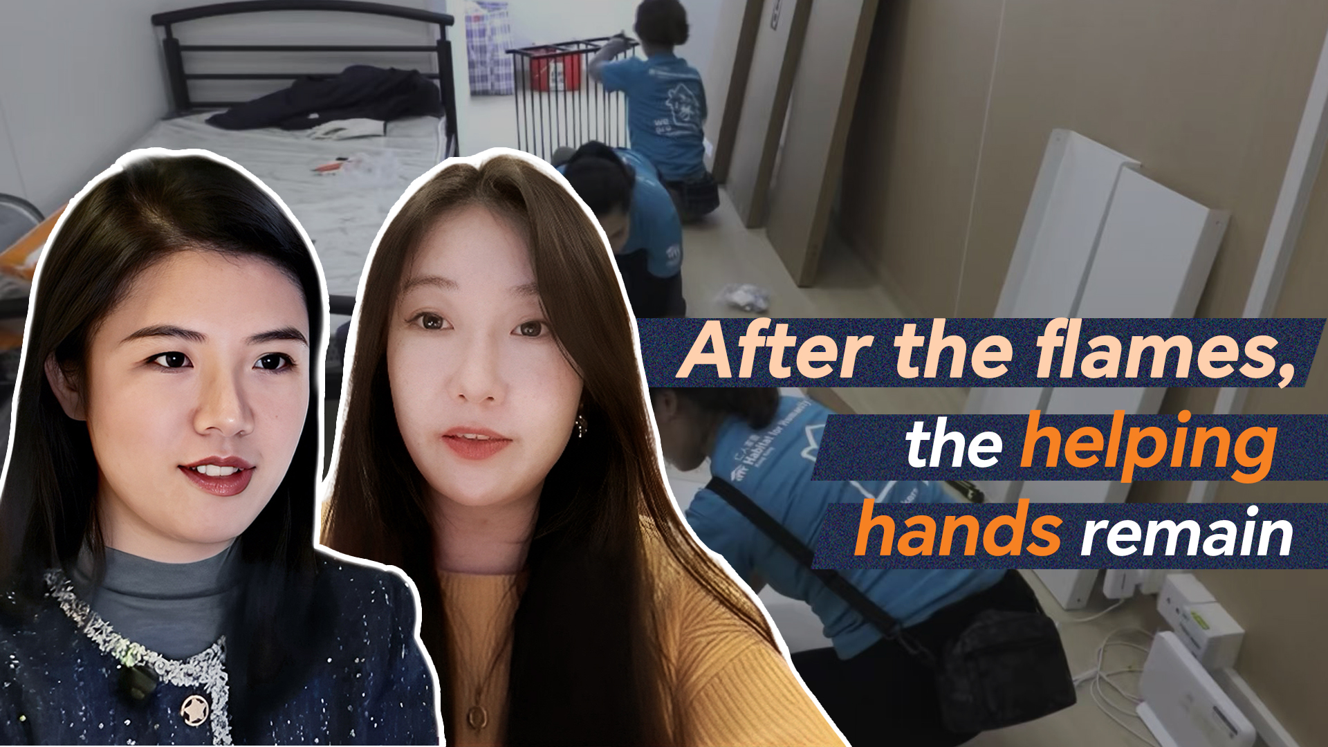 After the flames, the helping hands remain