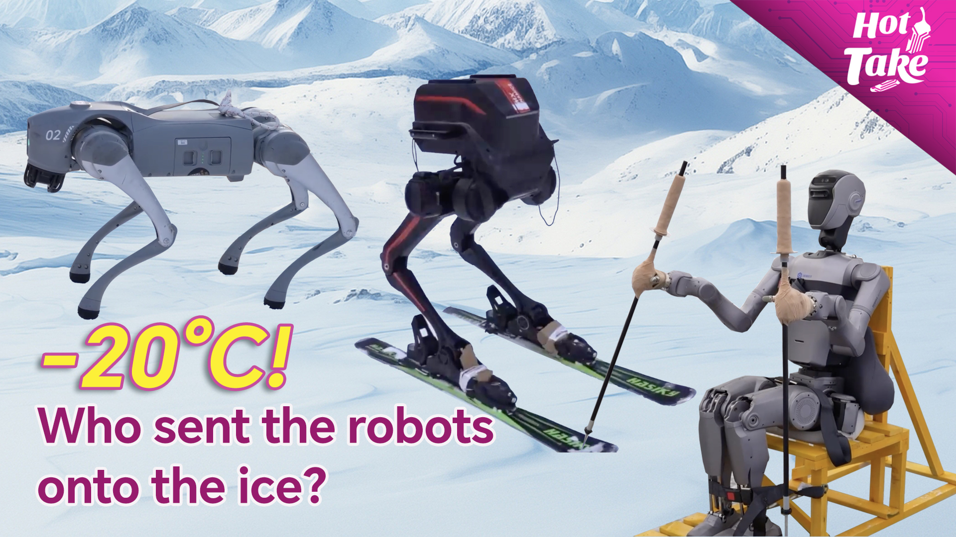 Robots compete on the ice: Frozen arena becomes a tech playground