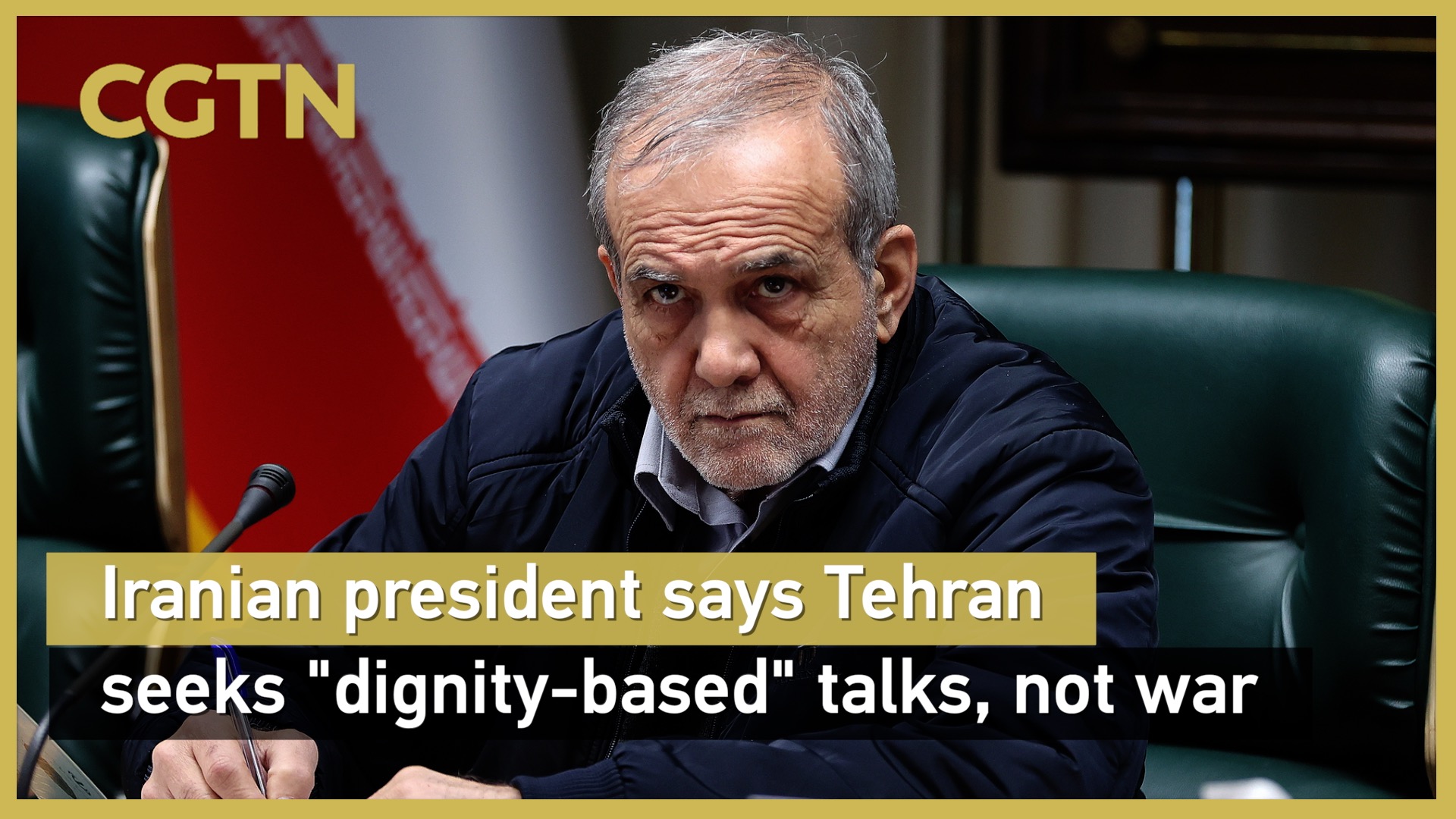 Iranian president says Tehran seeks 'dignity-based' talks, not war
