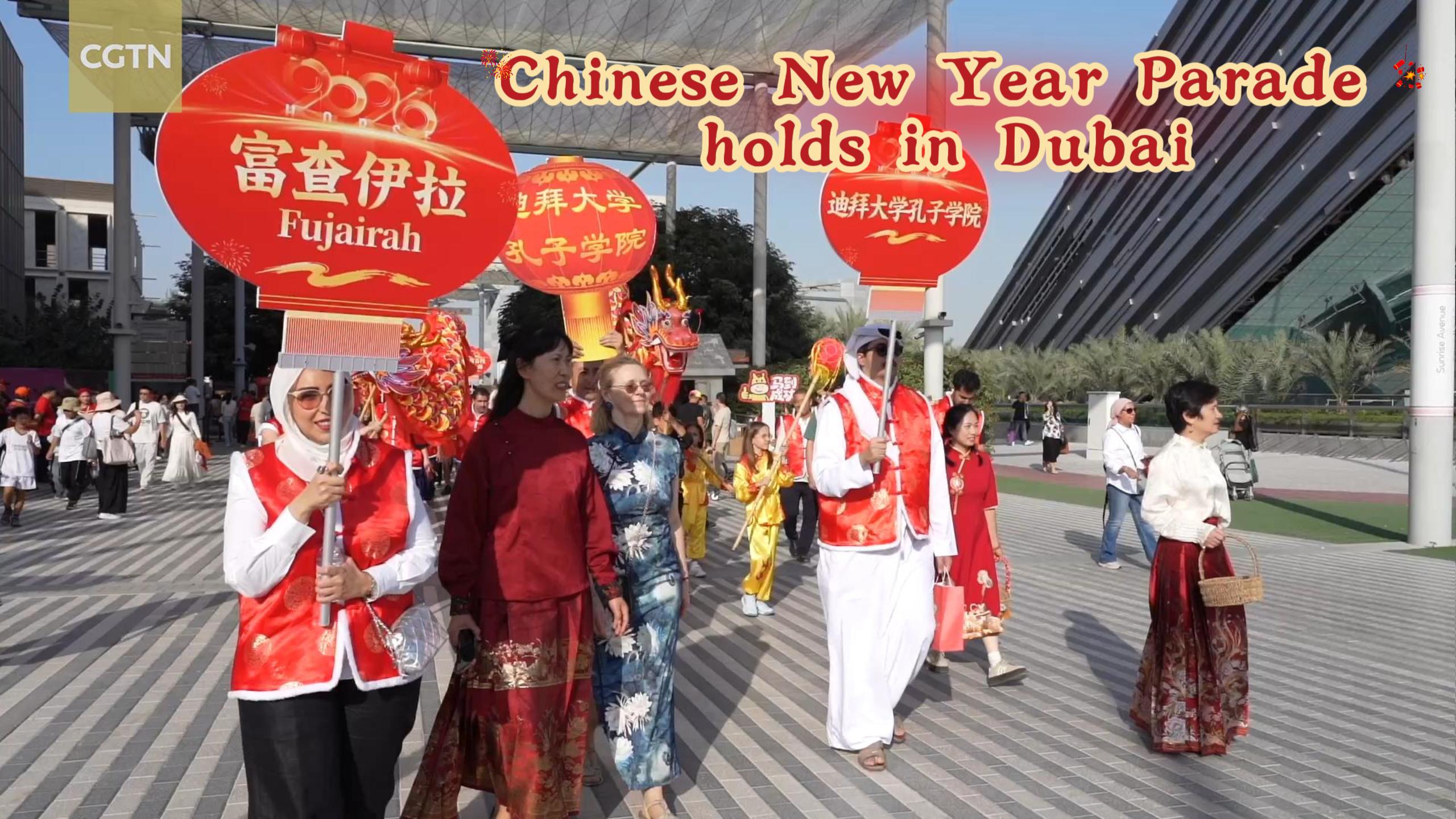 Chinese New Year Parade held in Dubai