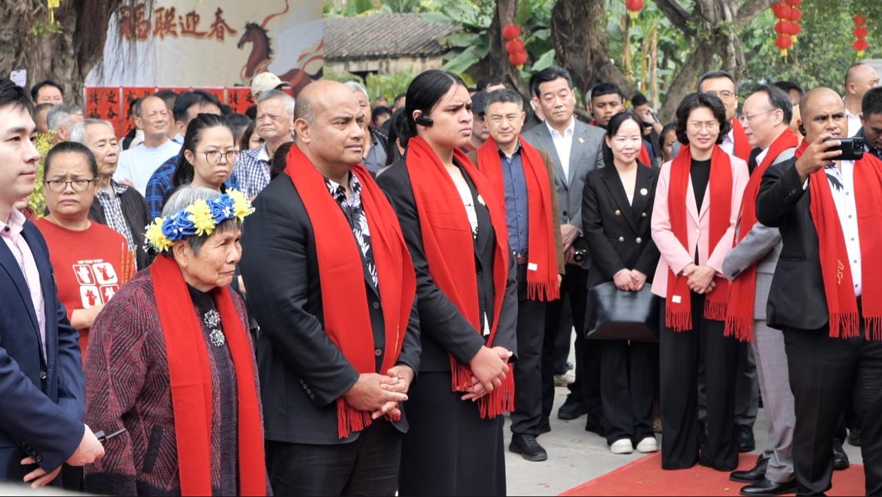 Nauruan president returns to ancestral roots in Guangdong