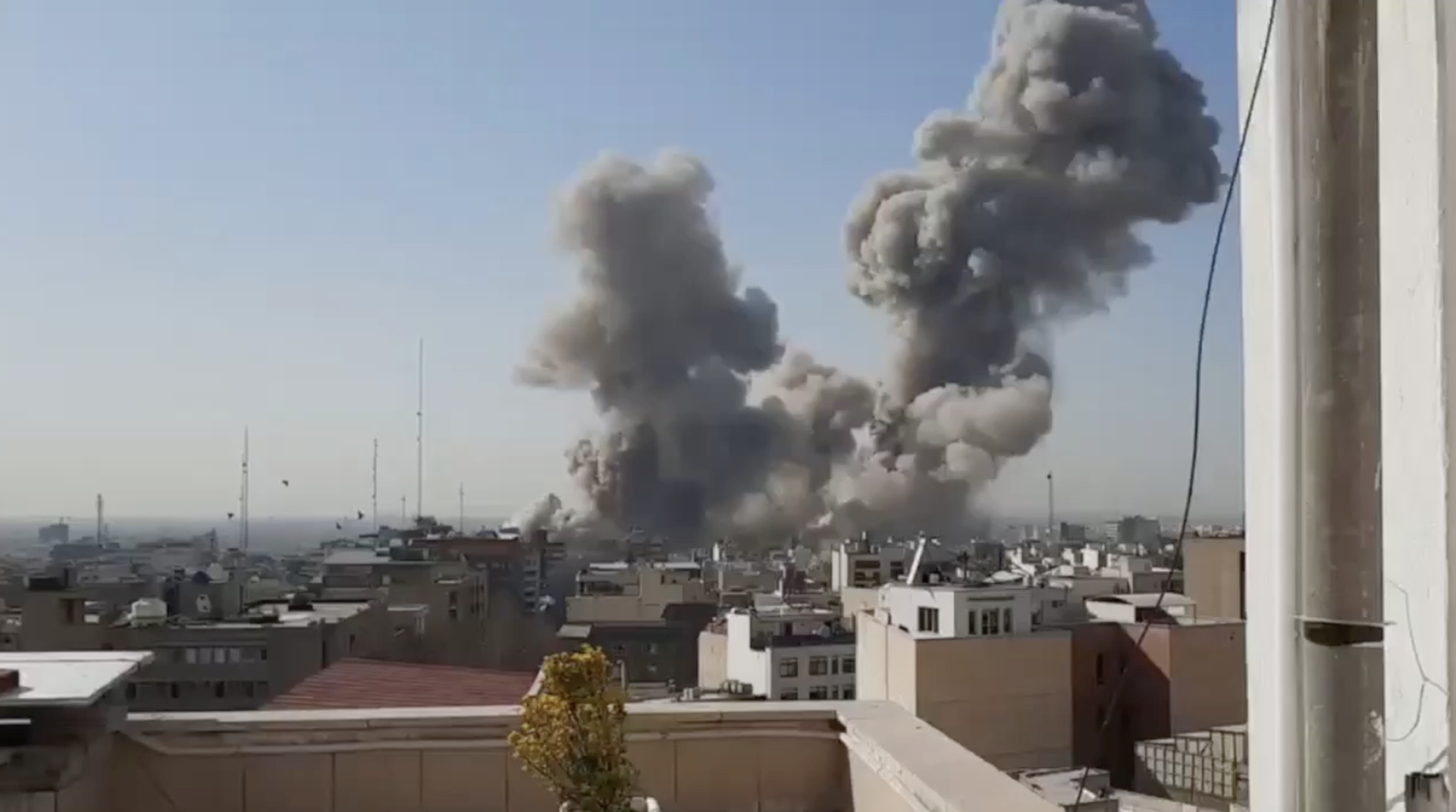 Stringer Dispatch: U.S. and Israel launch attacks on Iran, stringer records on-site footage