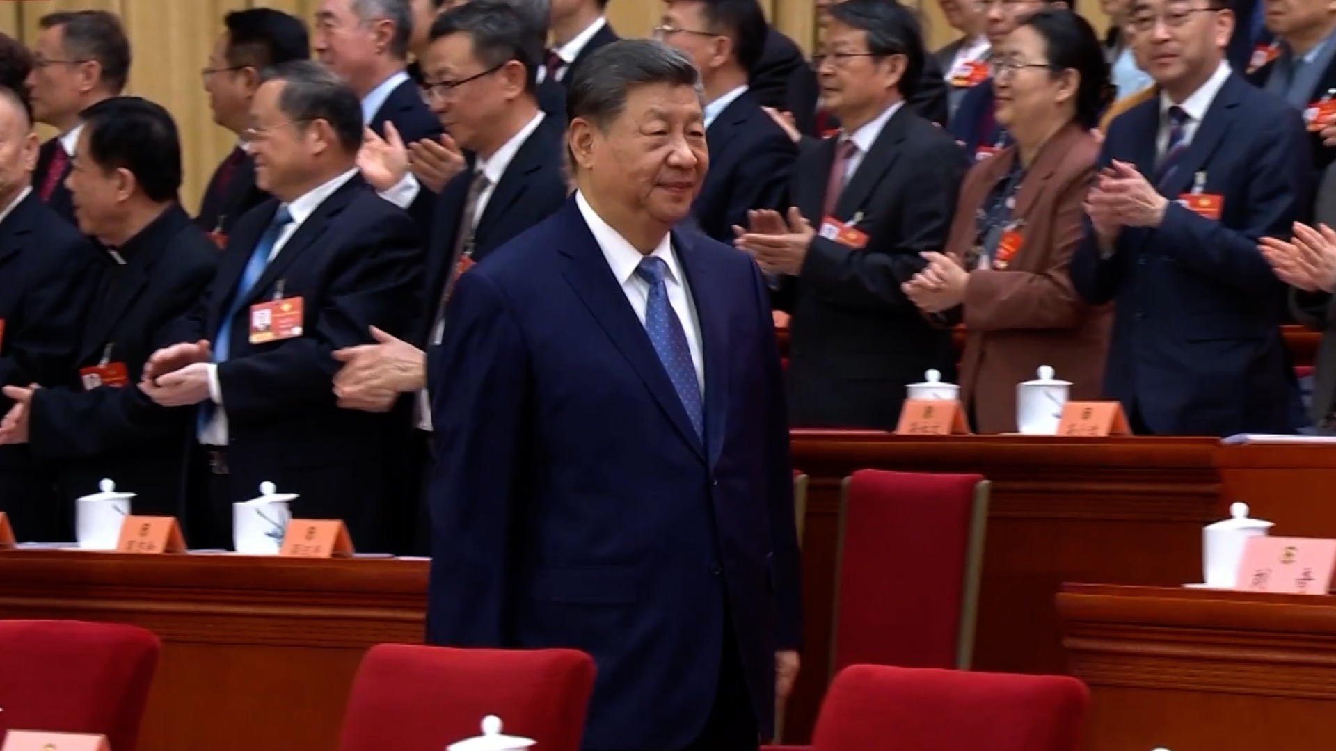 Xi attends opening of fourth session of 14th CPPCC National Committee