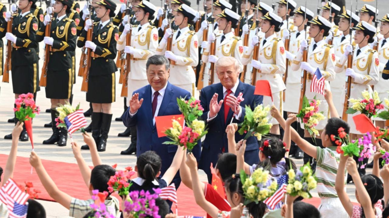 Xi Jinping holds welcome ceremony for Donald Trump in Beijing