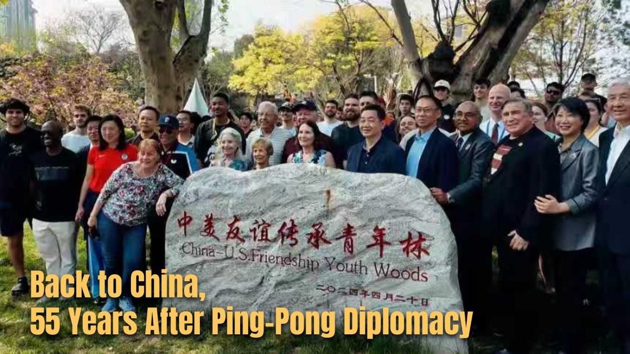 Back to China, 55 years after Ping-Pong Diplomacy