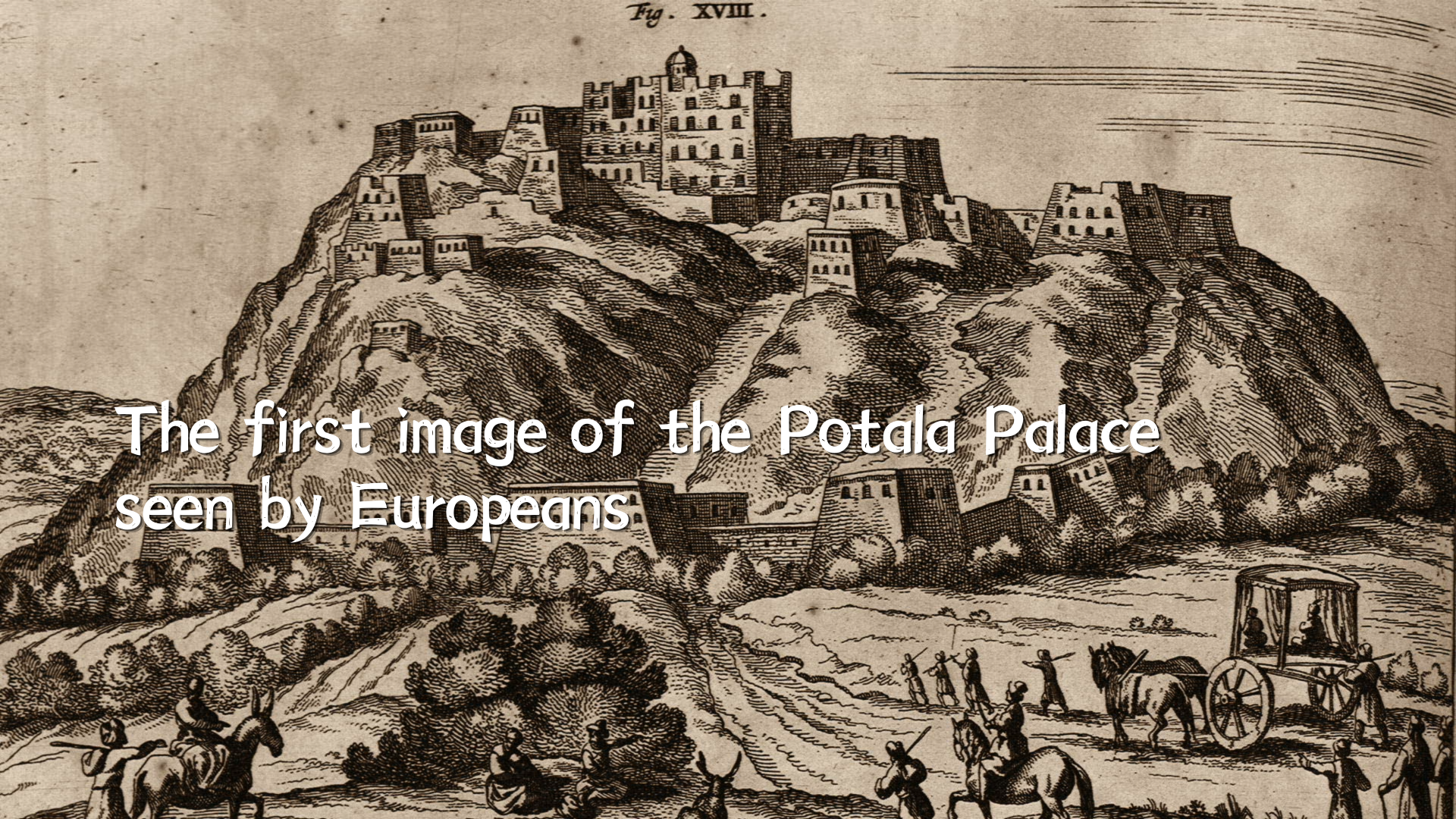 The first image of the Potala Palace seen by Europeans