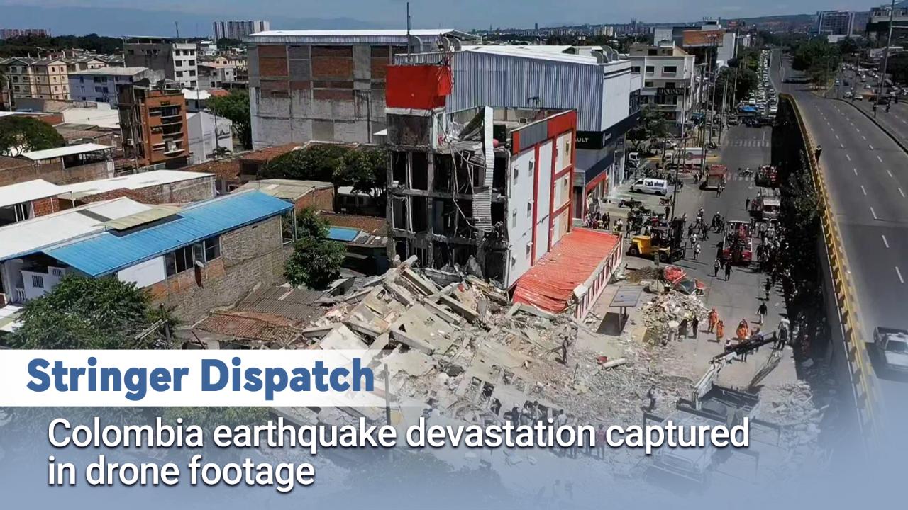 Stringer Dispatch: Colombia earthquake devastation captured in drone footage