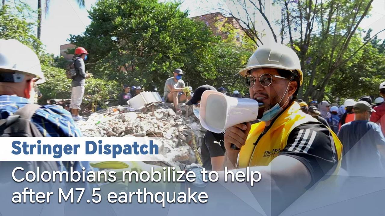 Stringer Dispatch: Colombians mobilize to help after M7.5 earthquake