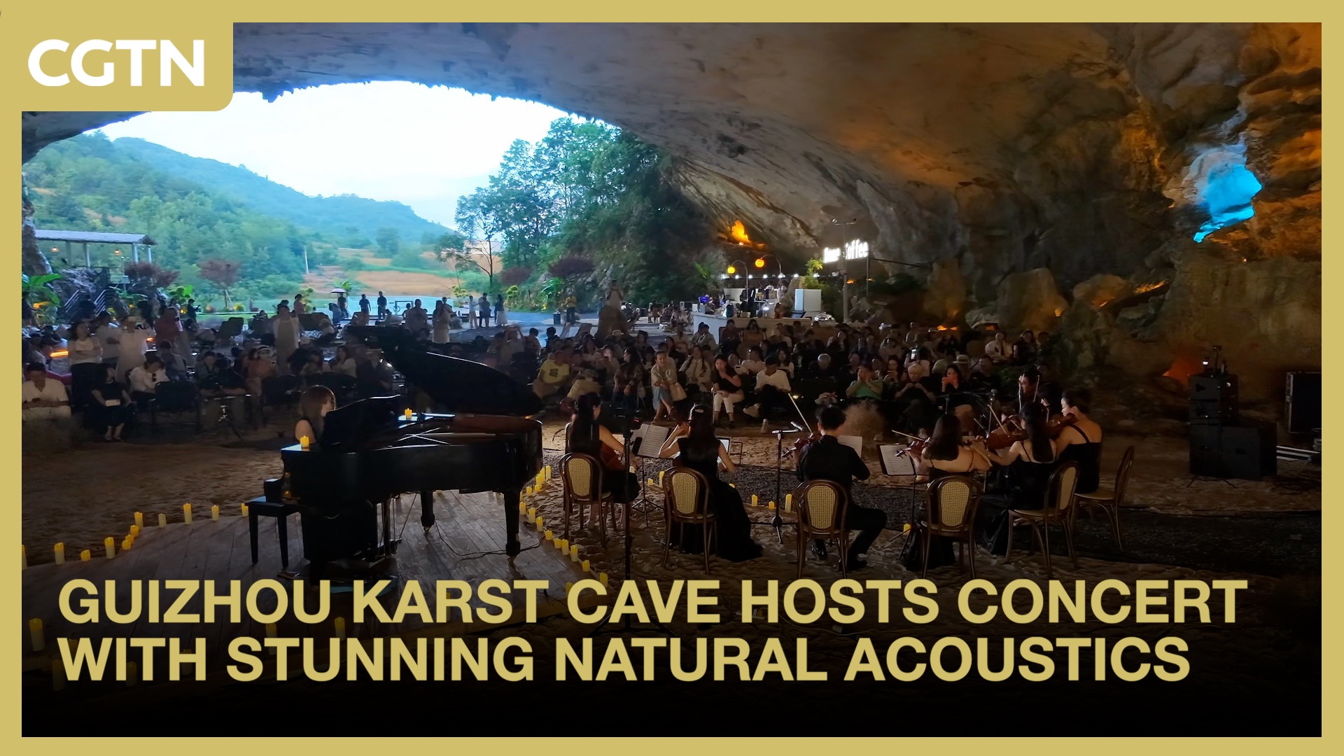 Guizhou karst cave hosts concert with stunning natural acoustics
