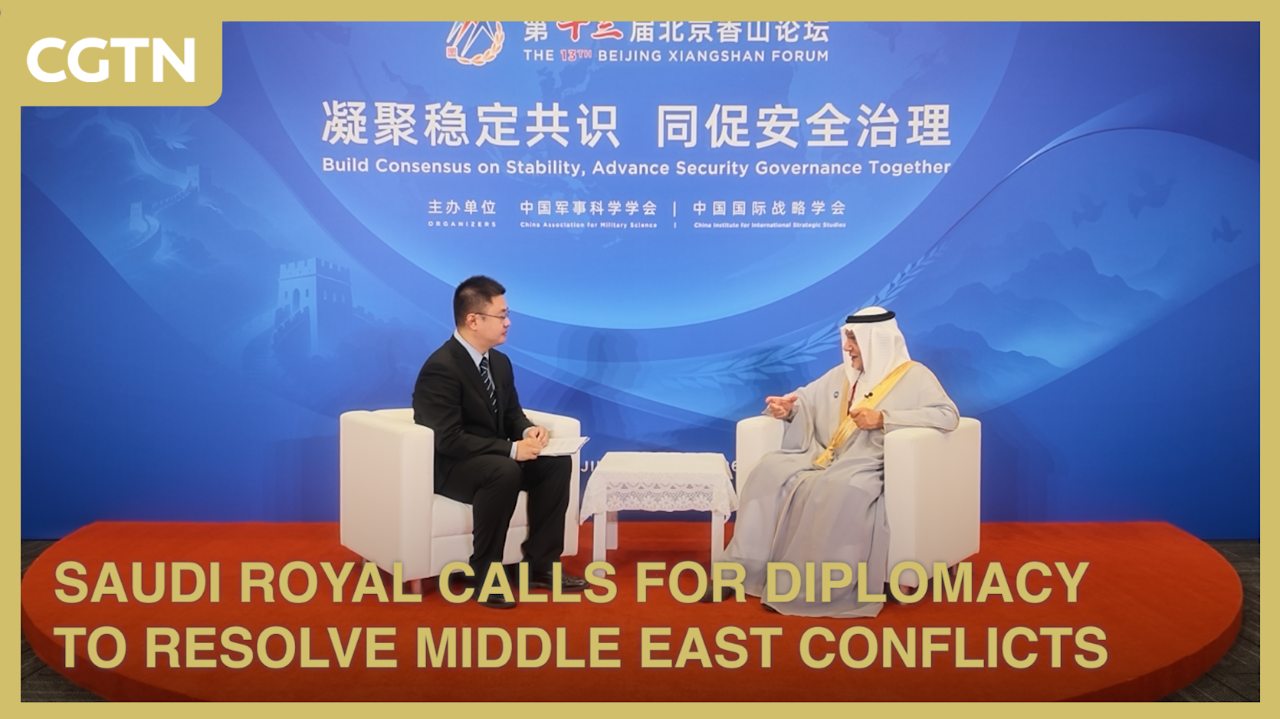 Saudi royal calls for diplomacy to resolve Middle East conflicts