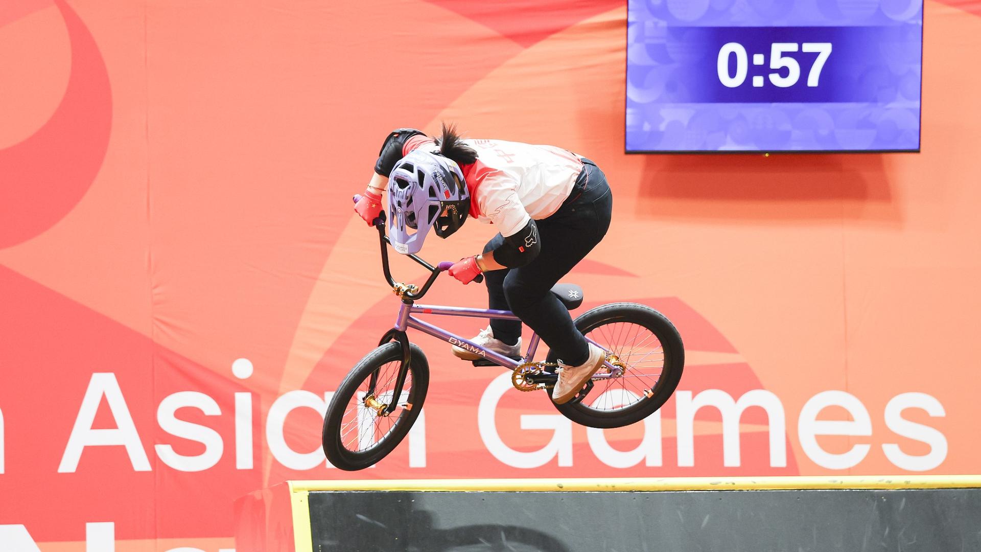 Sun Sibei eyes Olympic podium after historic Asian Games BMX gold