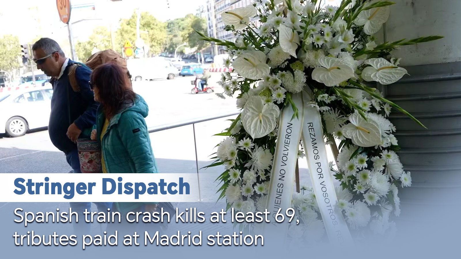 Spanish train crash kills at least 69, tributes paid at Madrid station