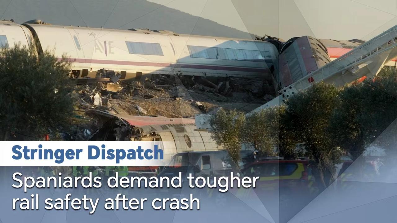 Stringer Dispatch: Spaniards demand tougher rail safety after crash - CGTN
