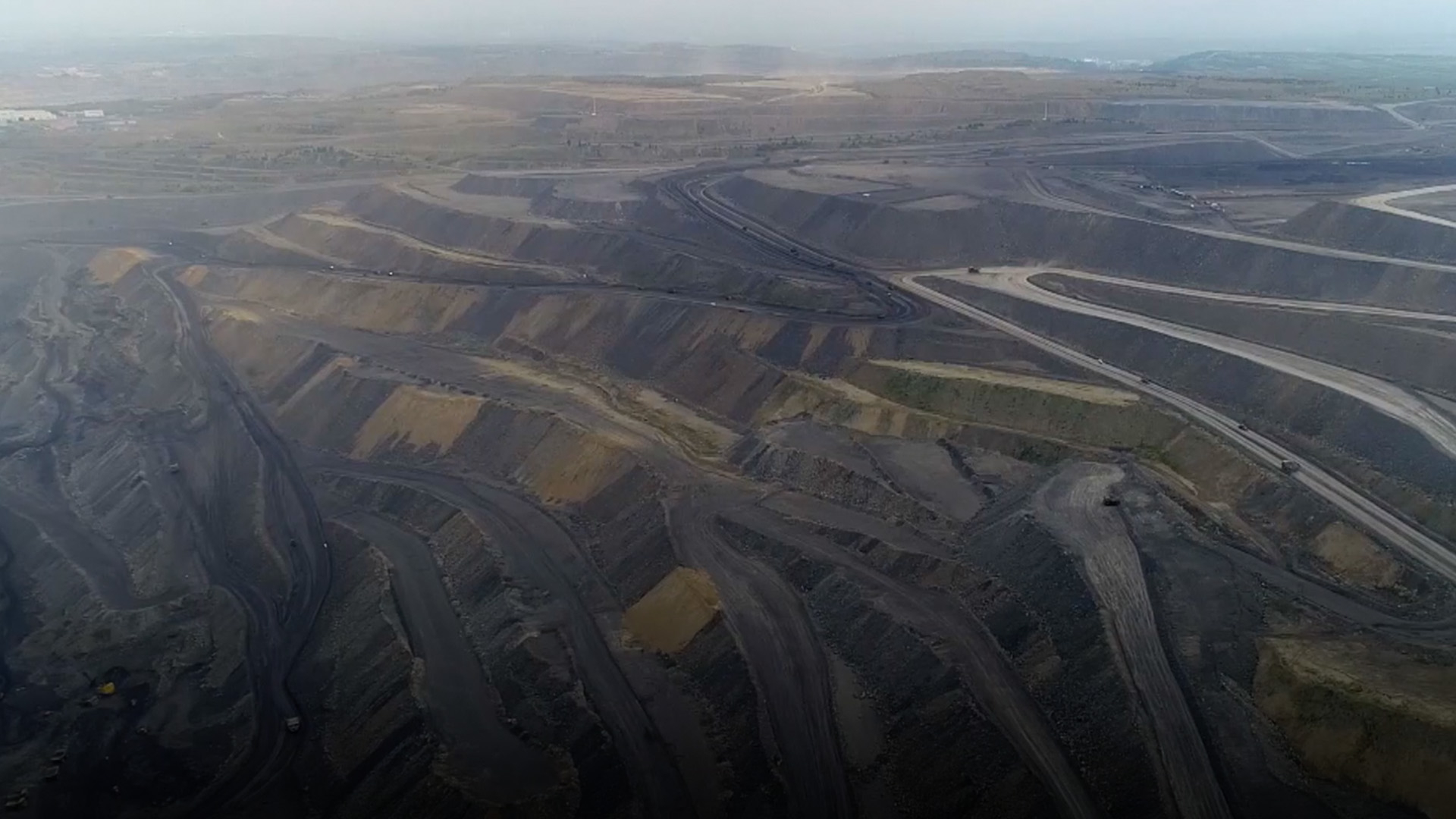 Aerial Views Show One Of The Worlds Largest Open Pit Coal Mines Cgtn