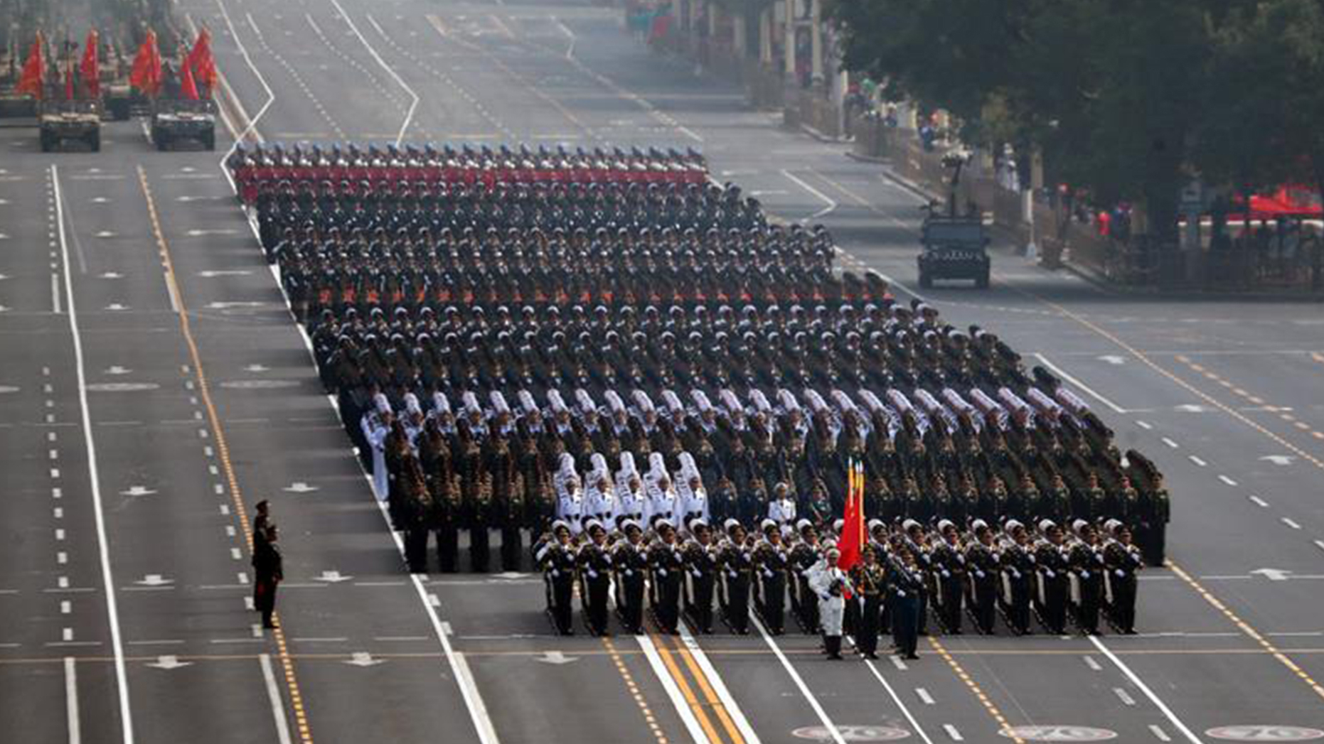 Fifteen military units march in formation for National Day ...