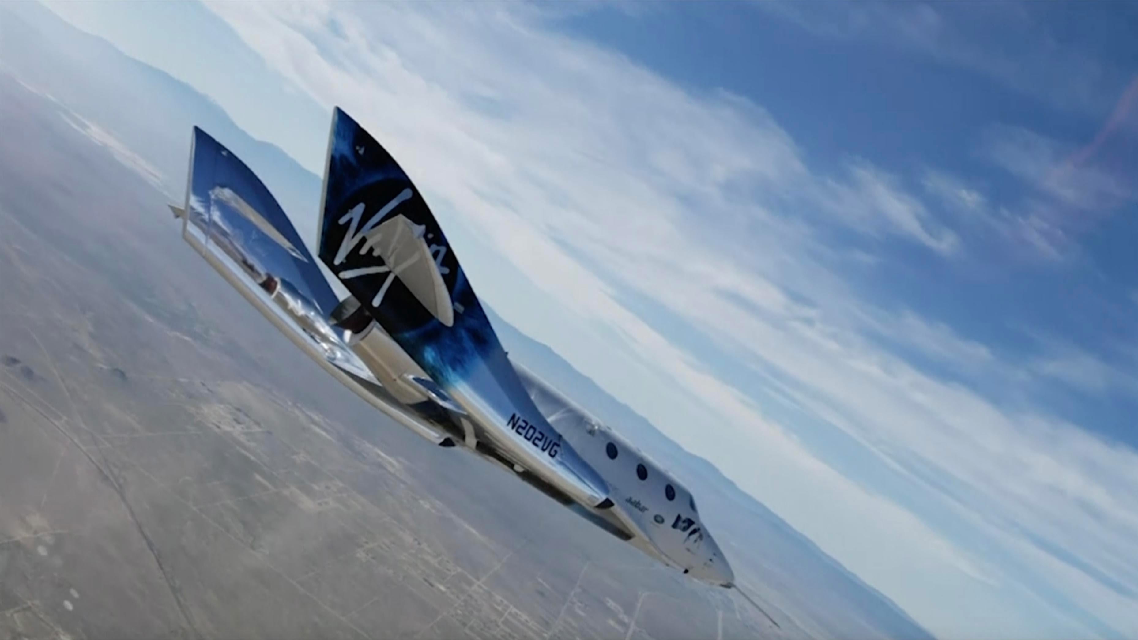 Virgin Galactic Conducts 1st Powered Flight Of New Spaceship - CGTN