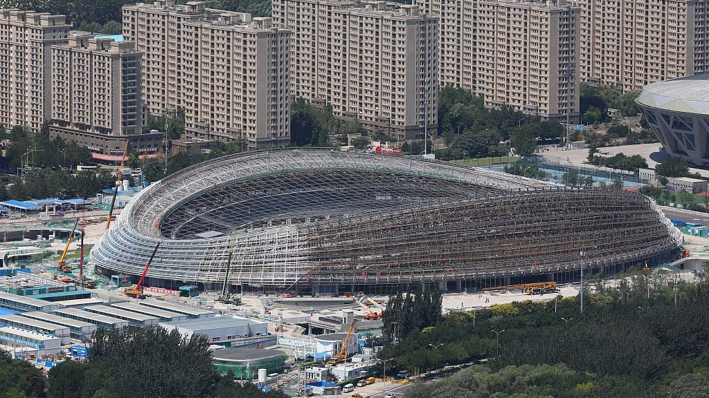 2022 Beijing Winter Olympics venue resembles an ice ribbon - CGTN