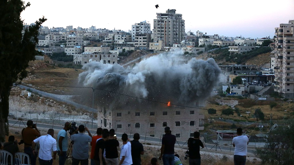 Israel Demolishes Palestinian Homes Near West Bank Barrier - CGTN