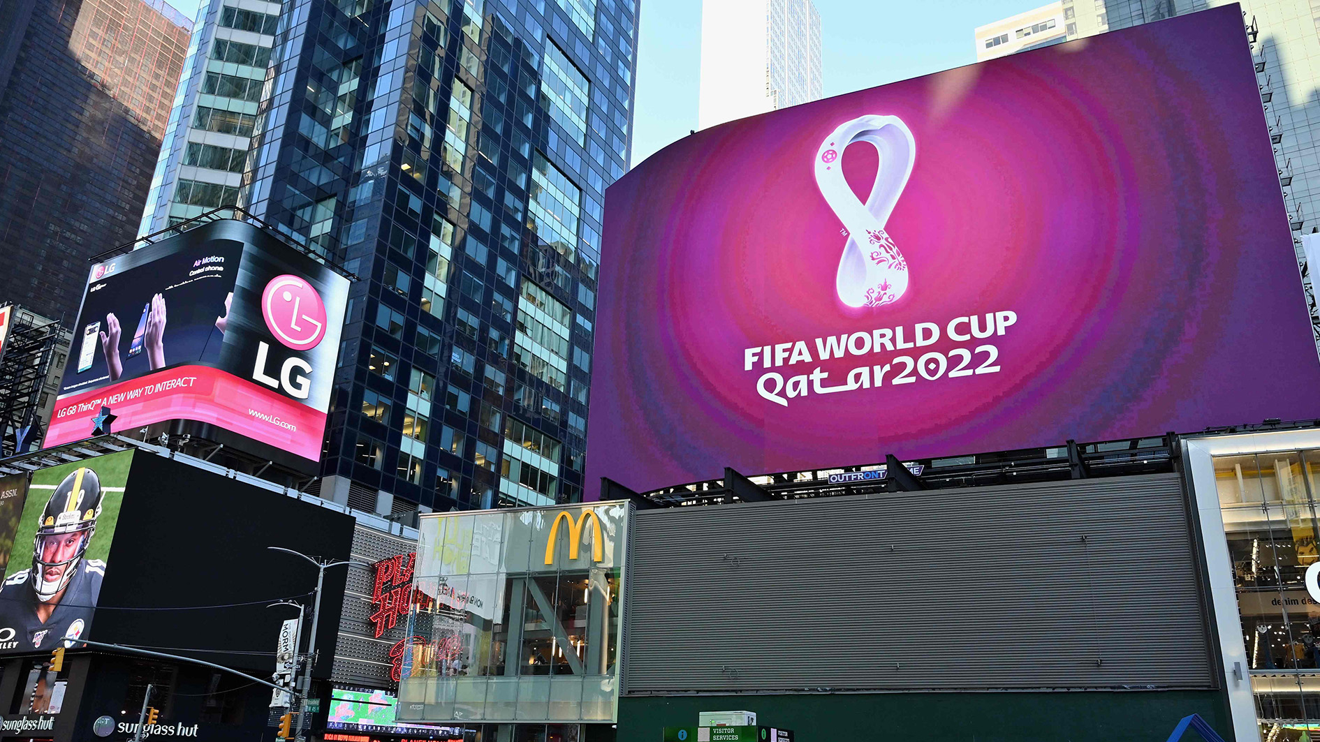 Qatar unveils 2022 FIFA World Cup logo - CGTN