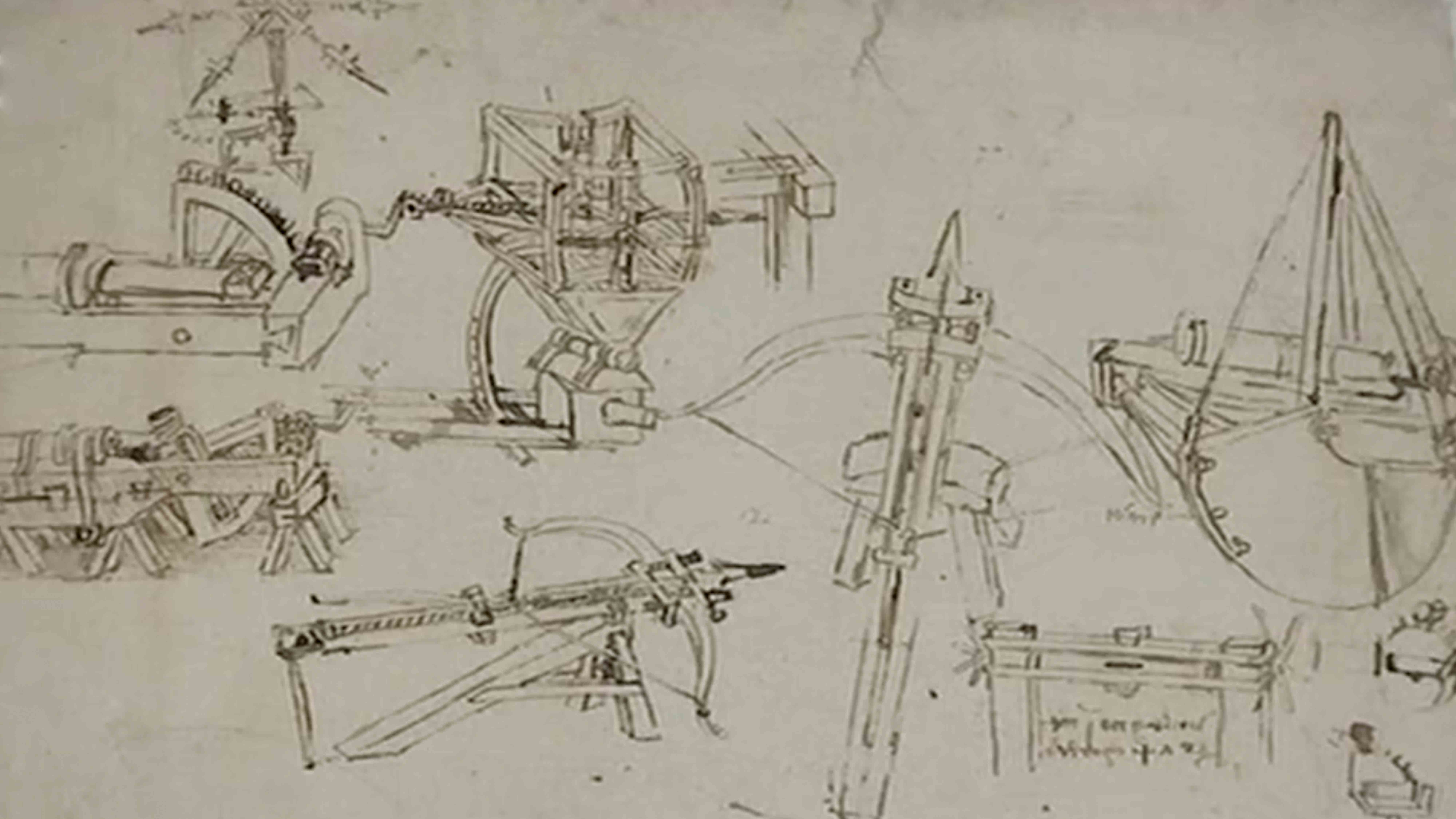 Leonardo Da Vinci Mechanical Drawings