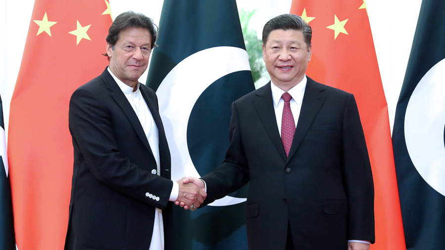 President Xi Meets With Pakistani Prime Minister Imran Khan In Beijing 