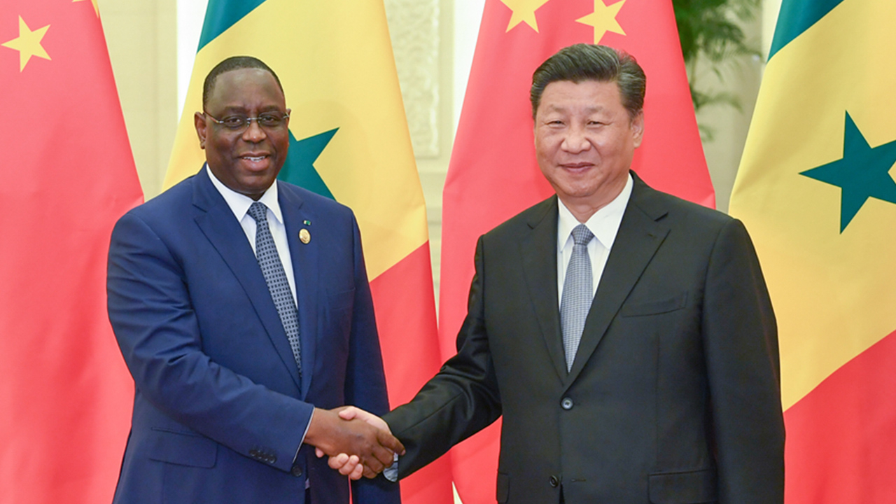 Chinese President Xi Jinping met his Senegalese counterpart Macky Sall ...