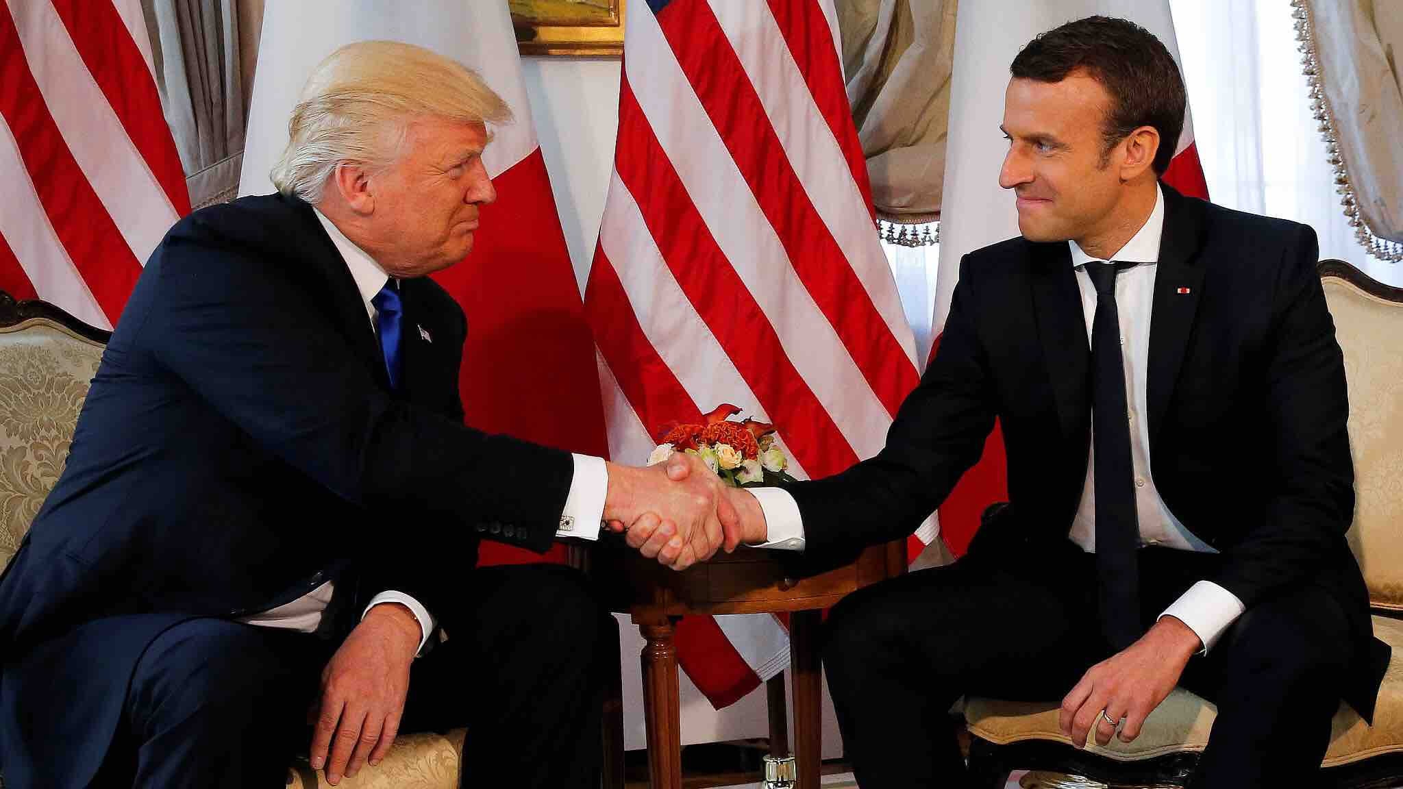 Macron And Trump: From Handshakes To Arm-twisting? - CGTN