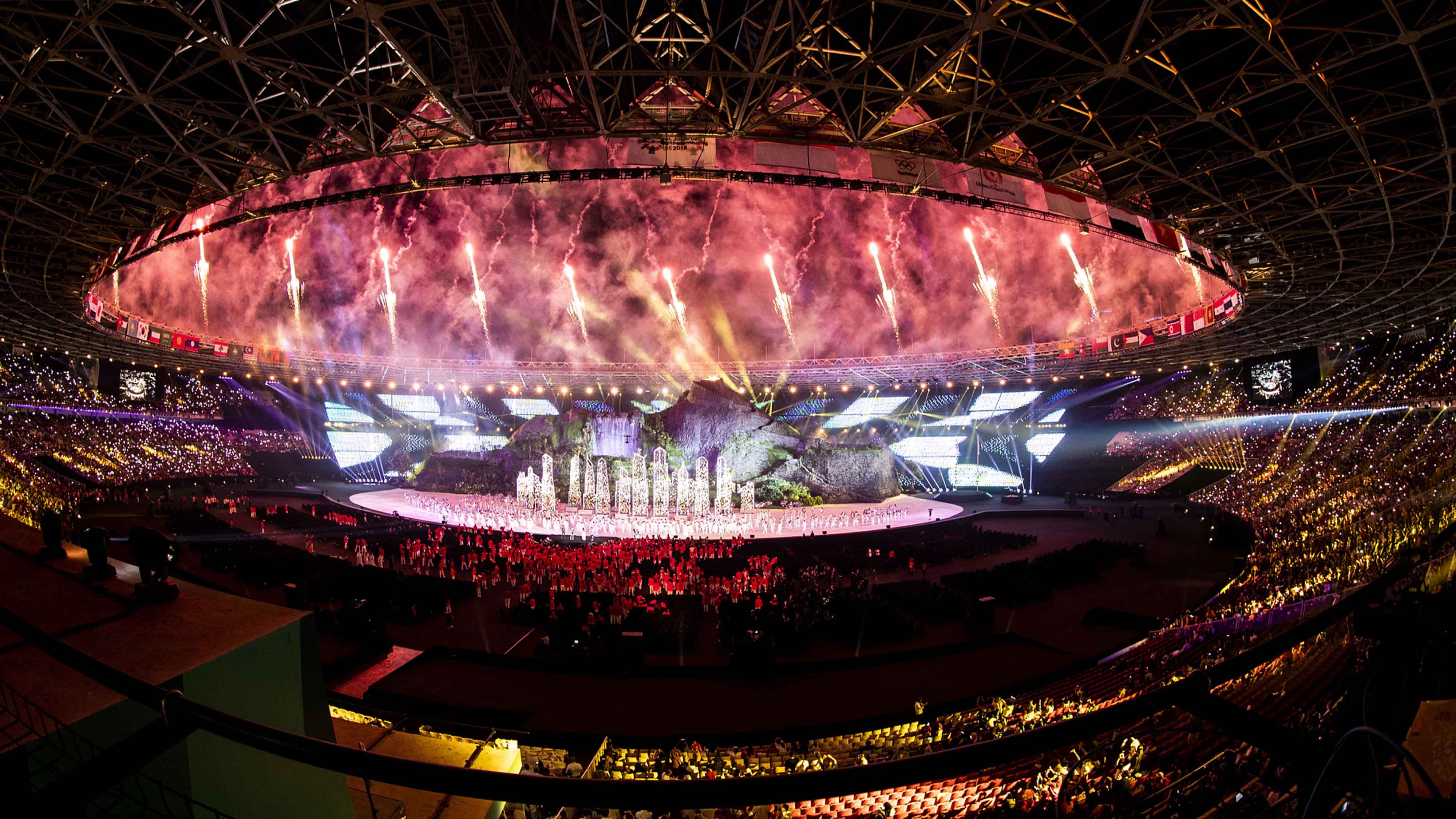 The opening ceremony of the 18th Asian Games was held on Saturday night