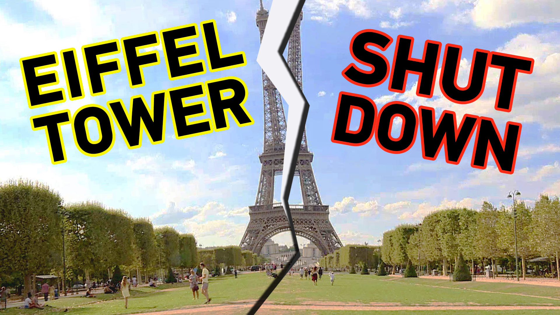 The Eiffel Tower shut down on Wednesday afternoon due to a staff