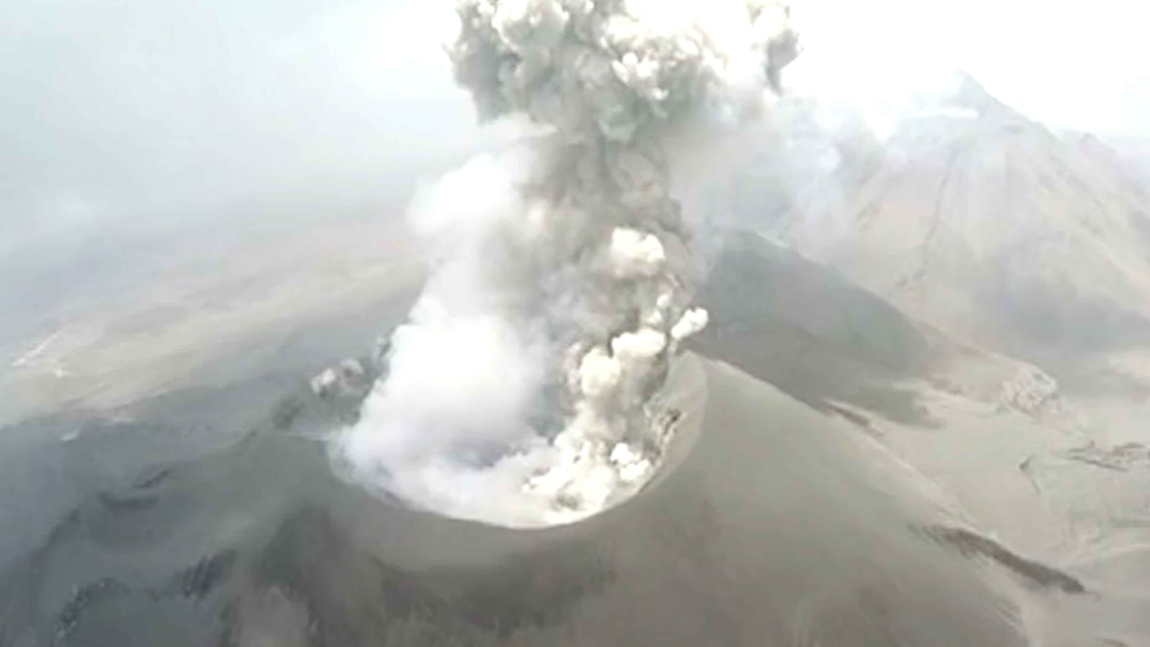 Scientists used a drone to capture dramatic video of Peru's Sabancaya