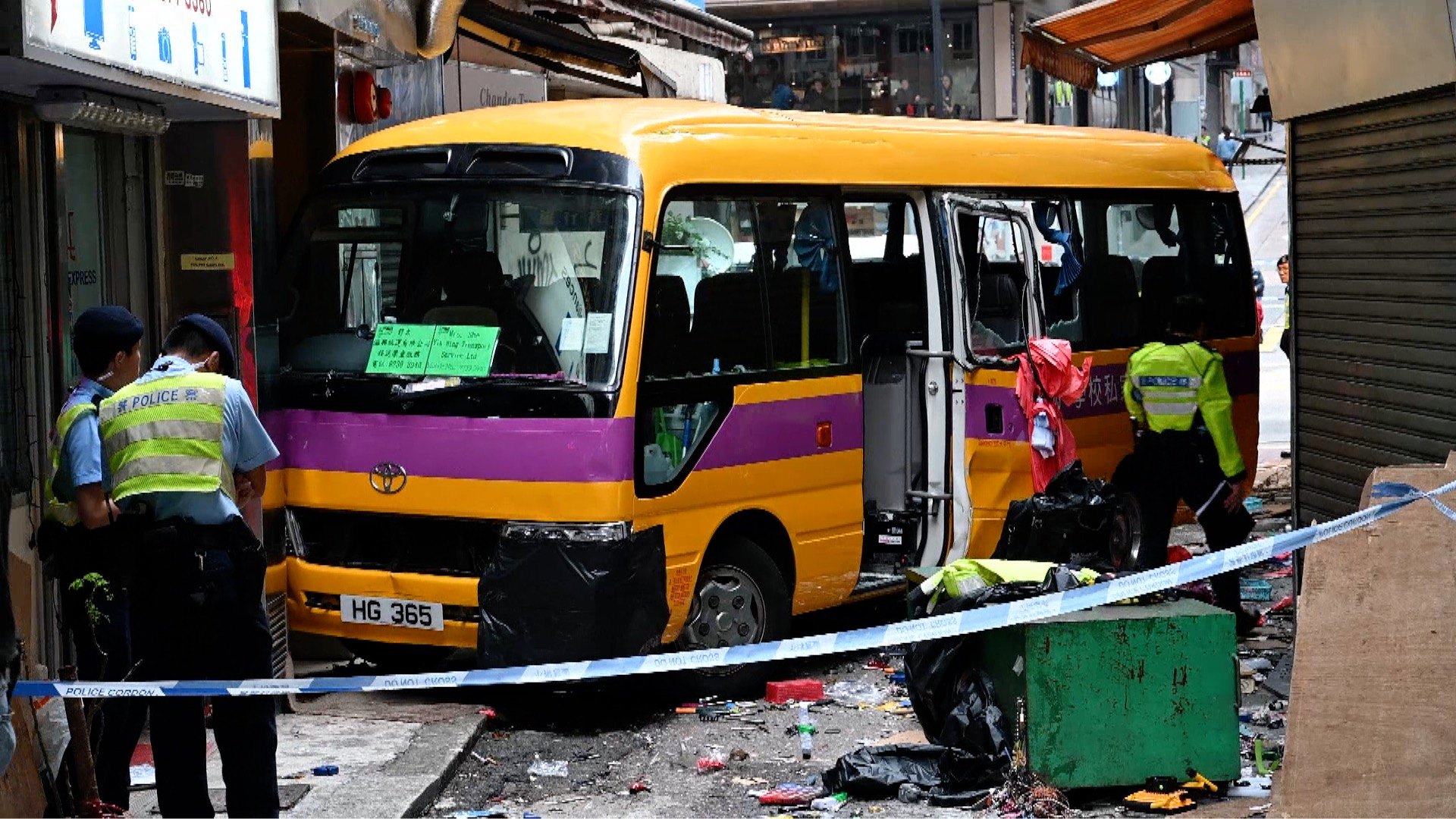 Four Dead After Hong Kong School Bus Mounts Pavement - CGTN