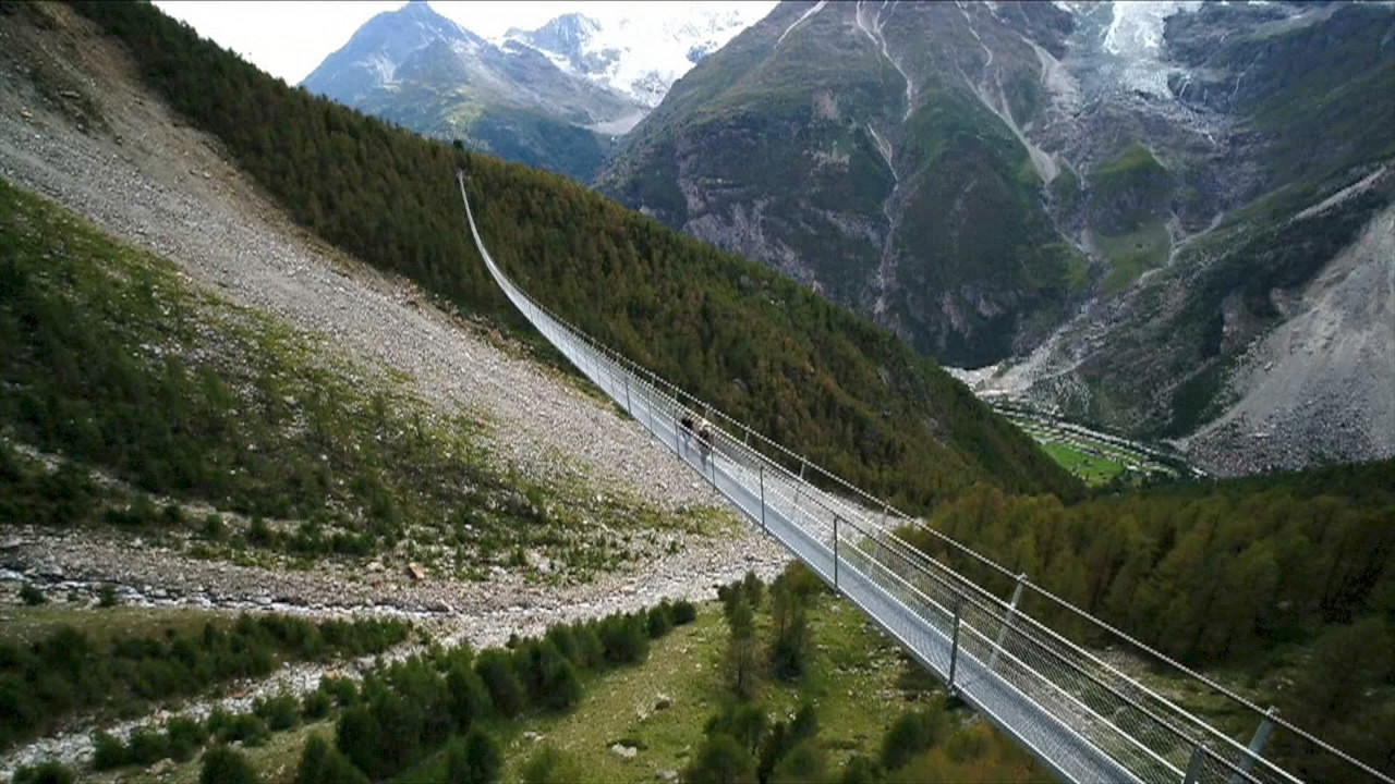 World's longest suspension bridge opens in Switzerland - CGTN