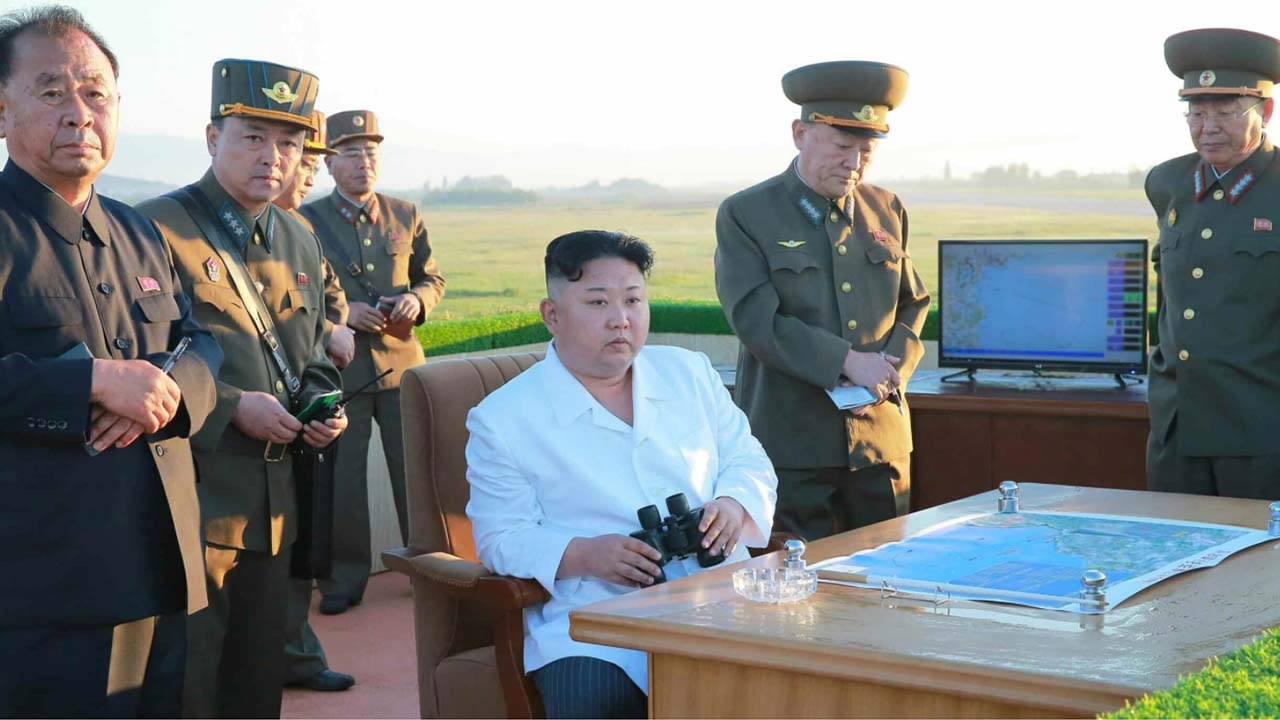 Kim Jong Un supervises test of new anti-aircraft guided weapon system ...