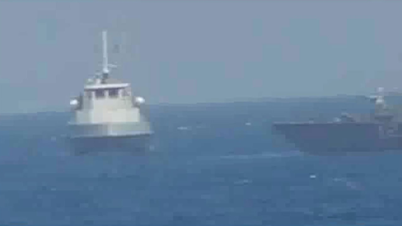 US Navy ship fires warning shots at Iranian boat in northern Persian ...