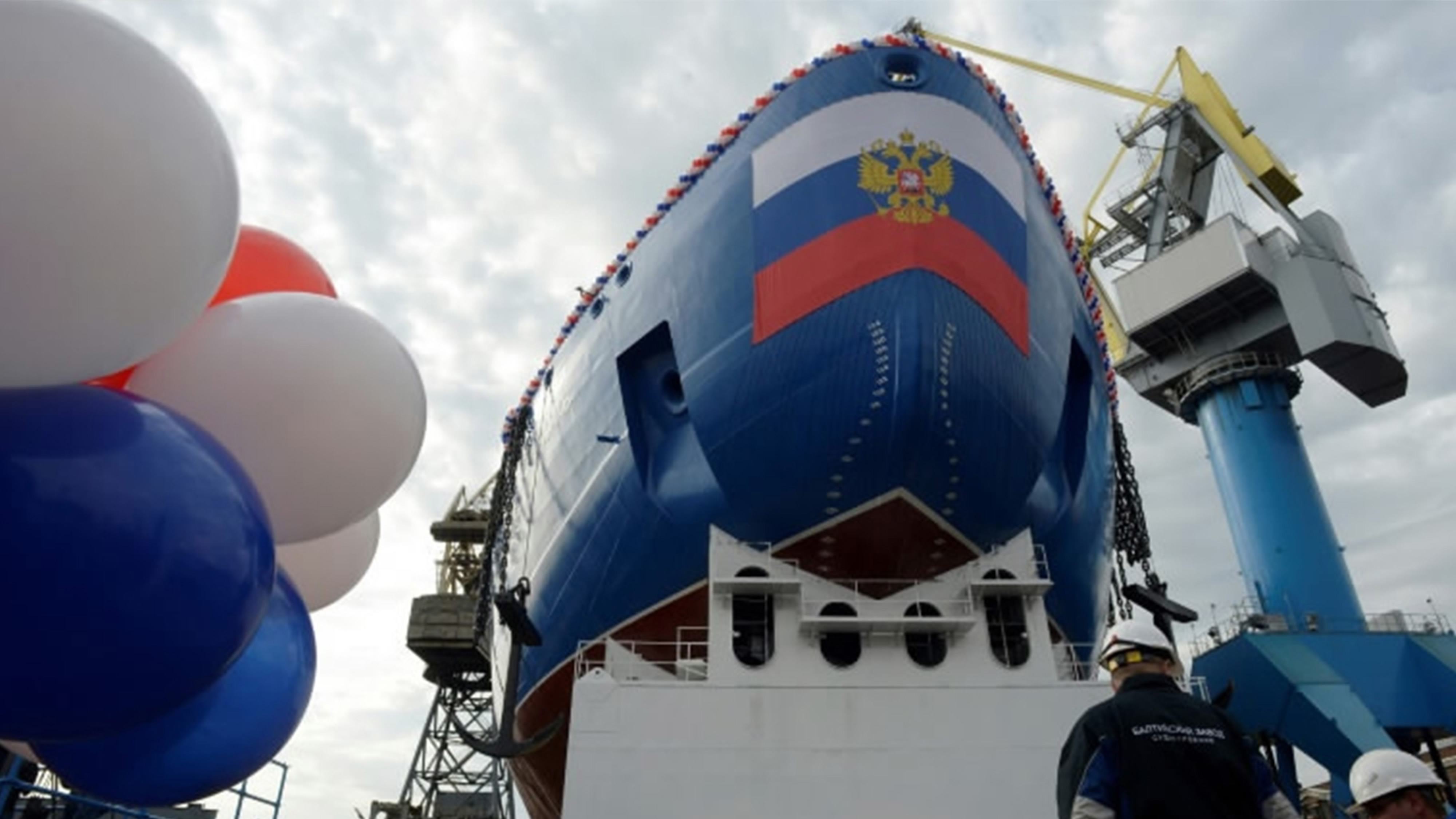 Russia Launches The World's Largest Nuclear-powered Icebreakers - CGTN