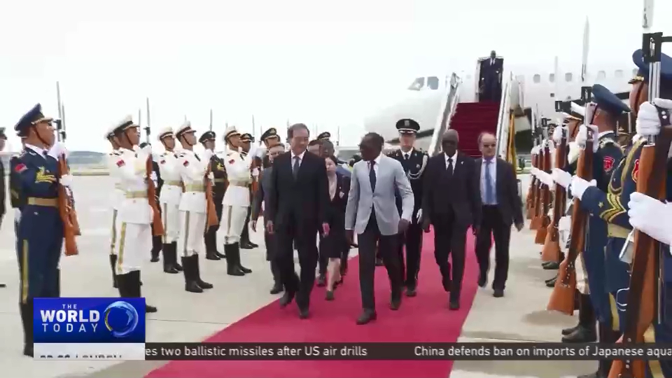 ChinaBenin Relations Benin's President Patrice Talon arrives in