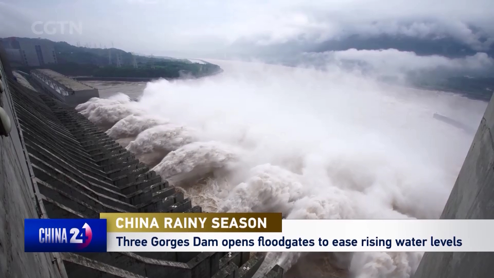China Rainy Season: Three Gorges Dam opens floodgates to ease rising water levels