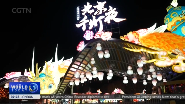New Year Celebrations: Lantern show put on display in Chinese capital ...