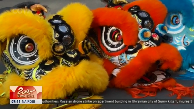 2025 Spring Festival Cambodia celebrates Chinese New Year with lion
